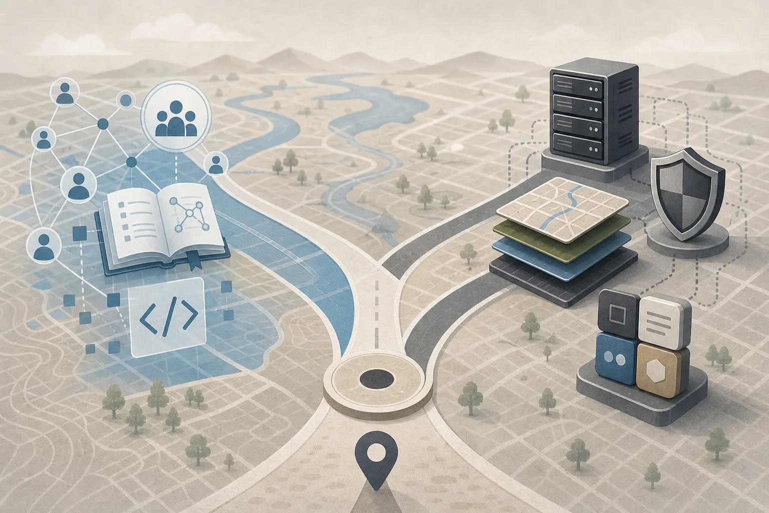 Open-source offline maps at a fork between community governance and app infrastructure