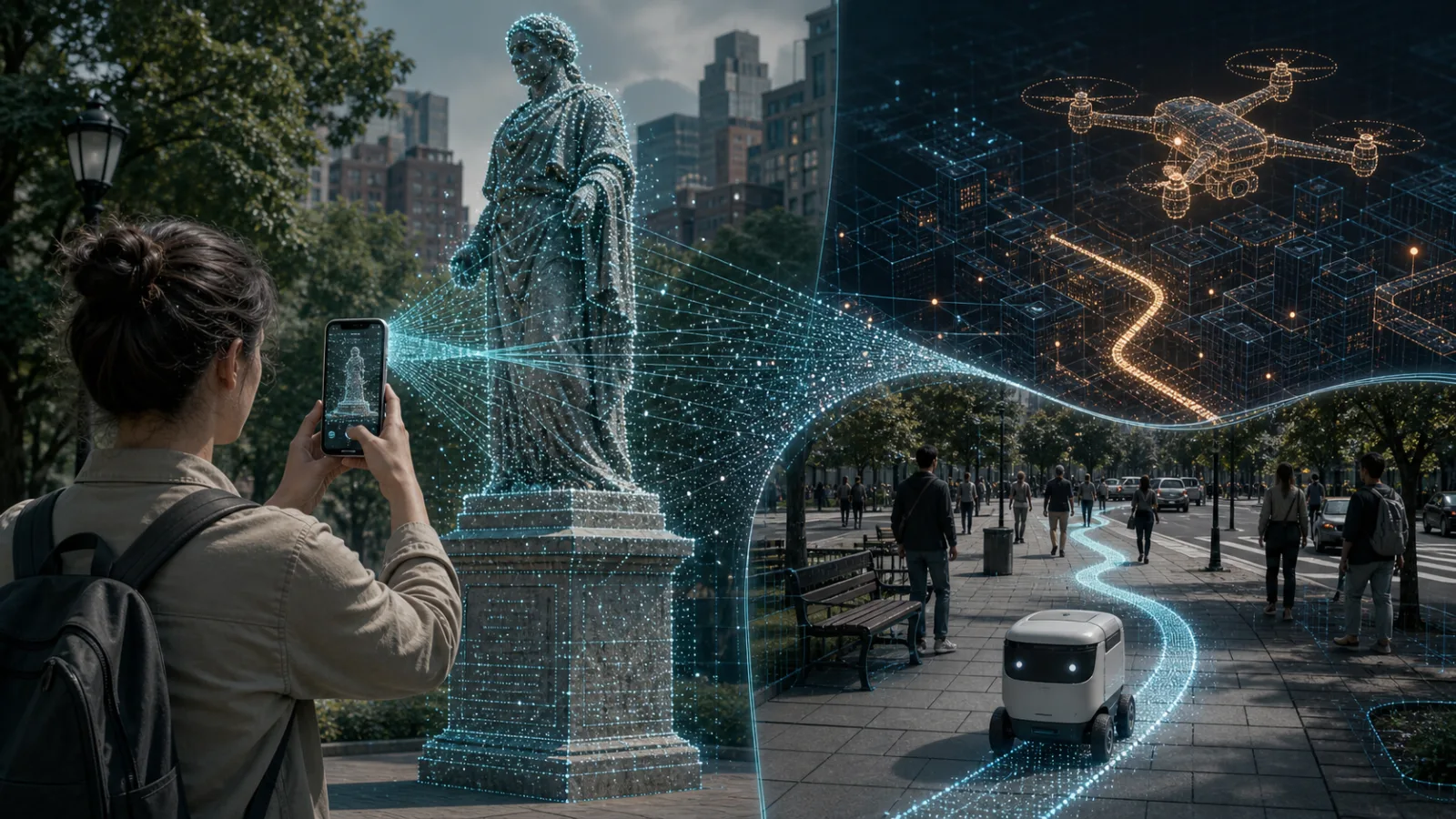 Datos de escaneos con teléfono convertidos en mapas de navegación para robots y drones