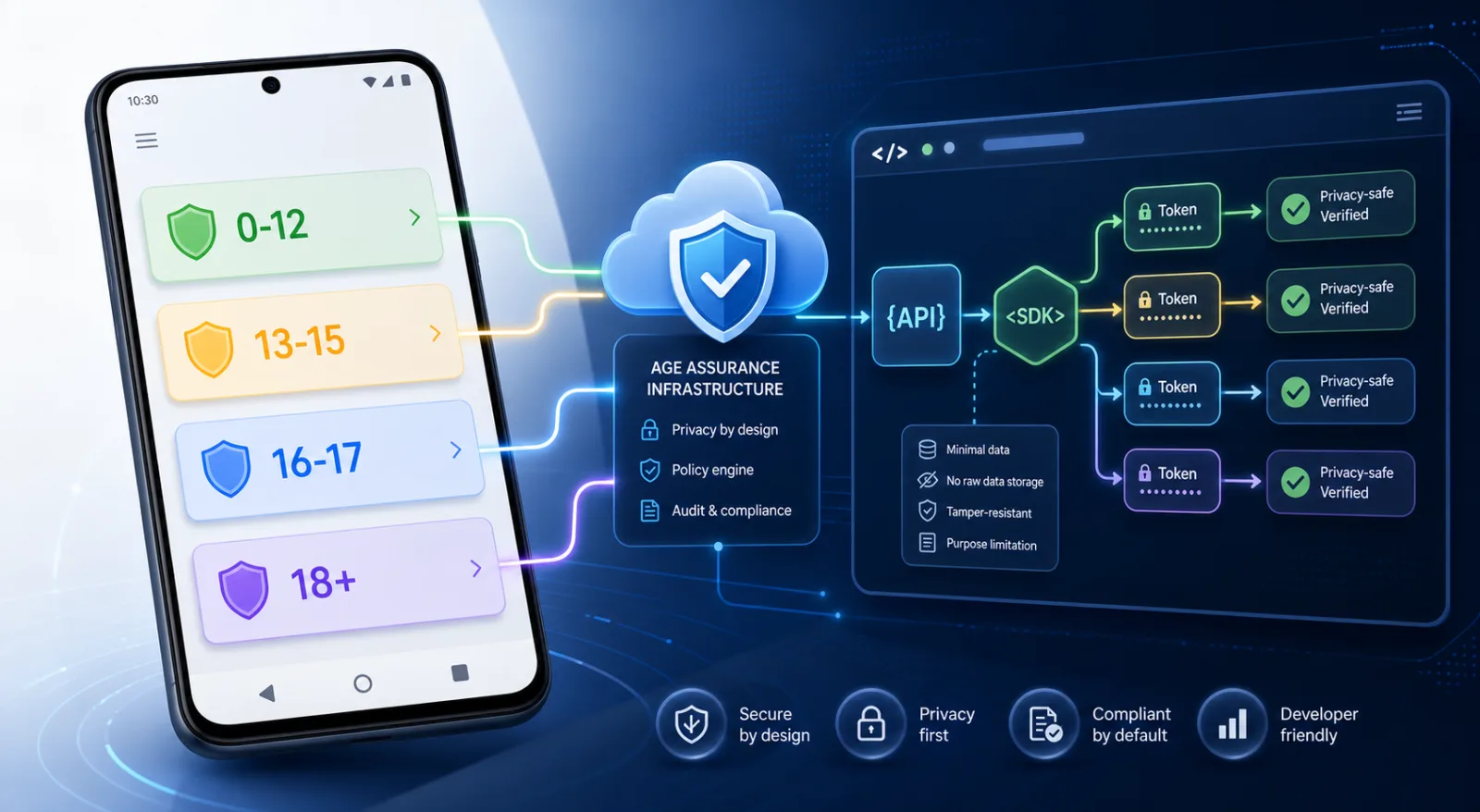 年龄确认 API 流程：年龄区间、平台信号与开发者合规