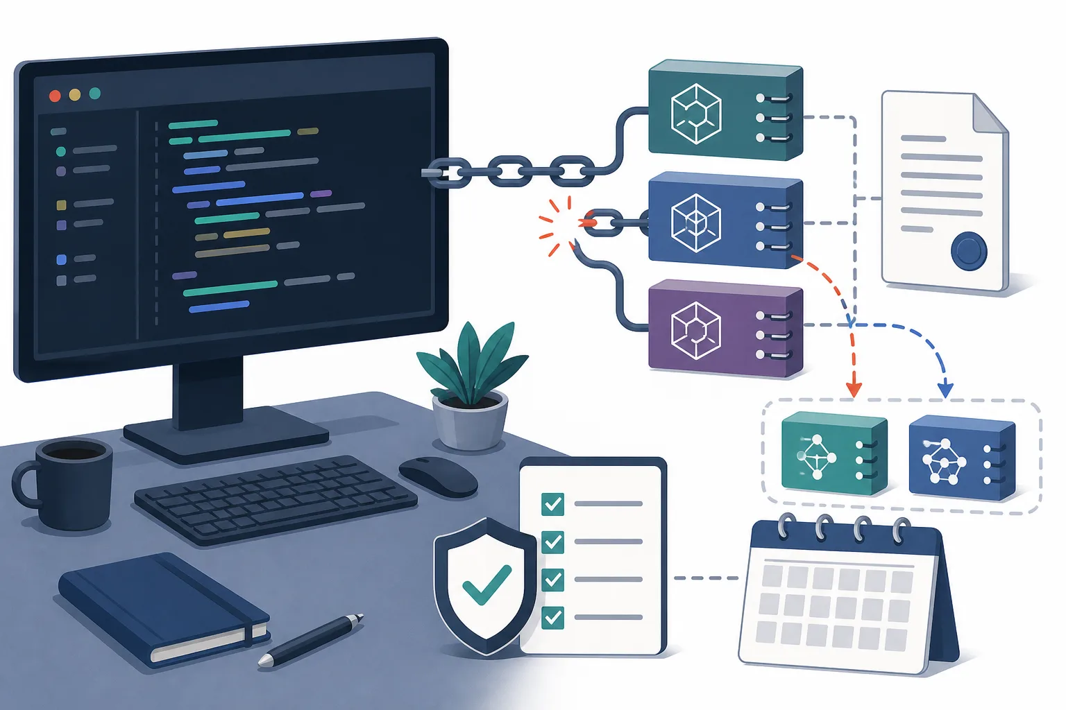 抽象开发者工作站连接模型 API、合同链和备用路径