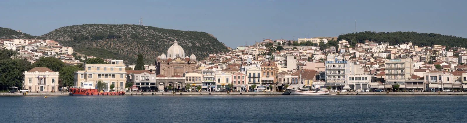 Hafen von Mytilene auf Lesbos, Ankunftsseite der Verbindung ab Akçay