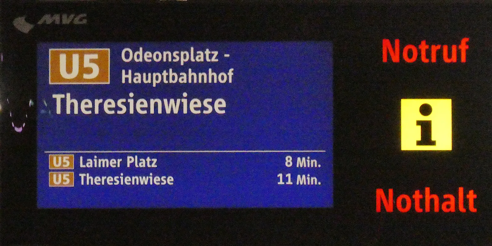 Rame de renfort du U-Bahn de Munich pour les visiteurs de l’Oktoberfest