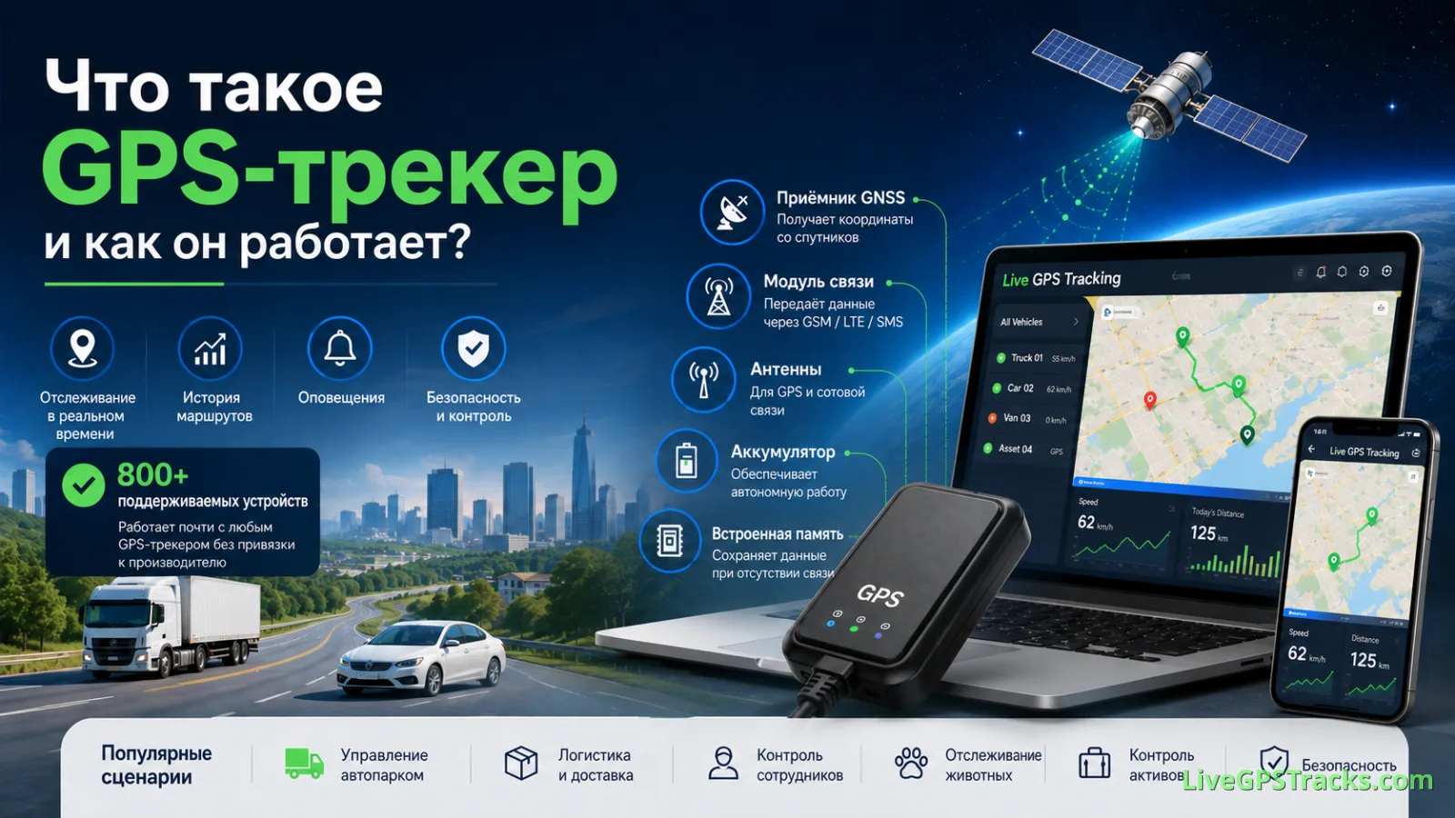 Что такое GPS-трекер и как он работает