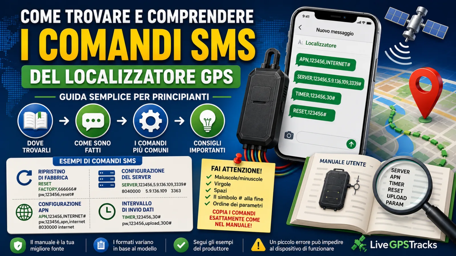 SMS commands understanding it