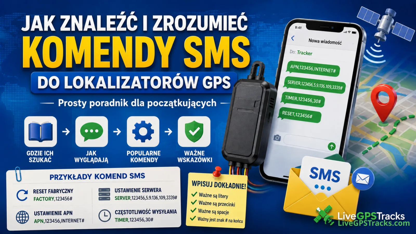 SMS commands understanding pl