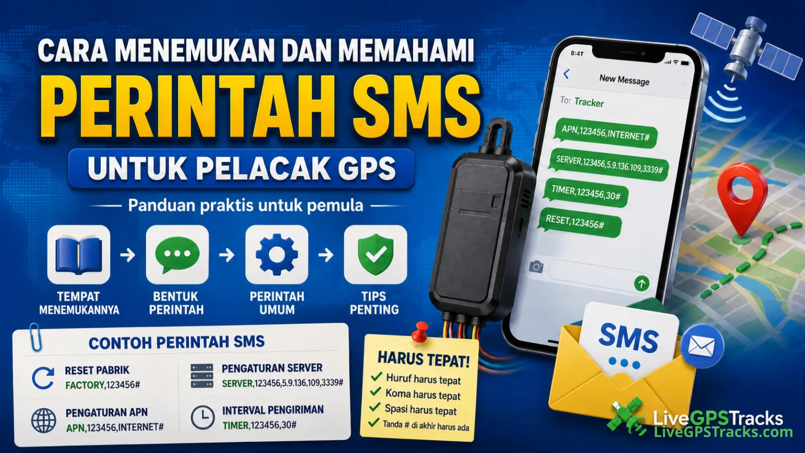 SMS commands understanding id