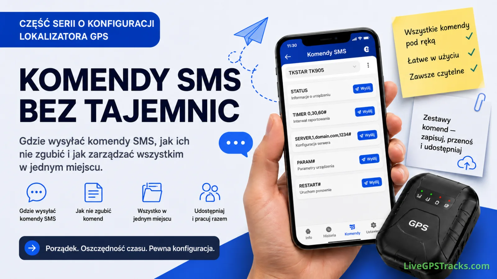 📡 Gdzie wpisywać komendy SMS do lokalizatora GPS i jak ich nie zgubić