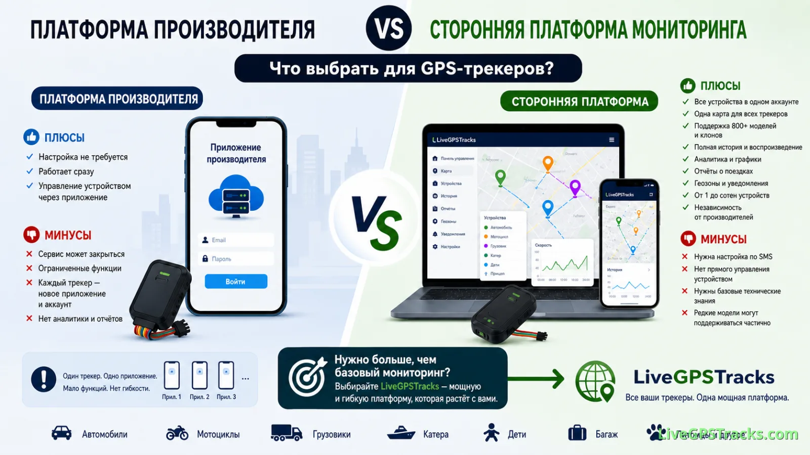 Платформа производителя или сторонний GPS-мониторинг: что выбрать