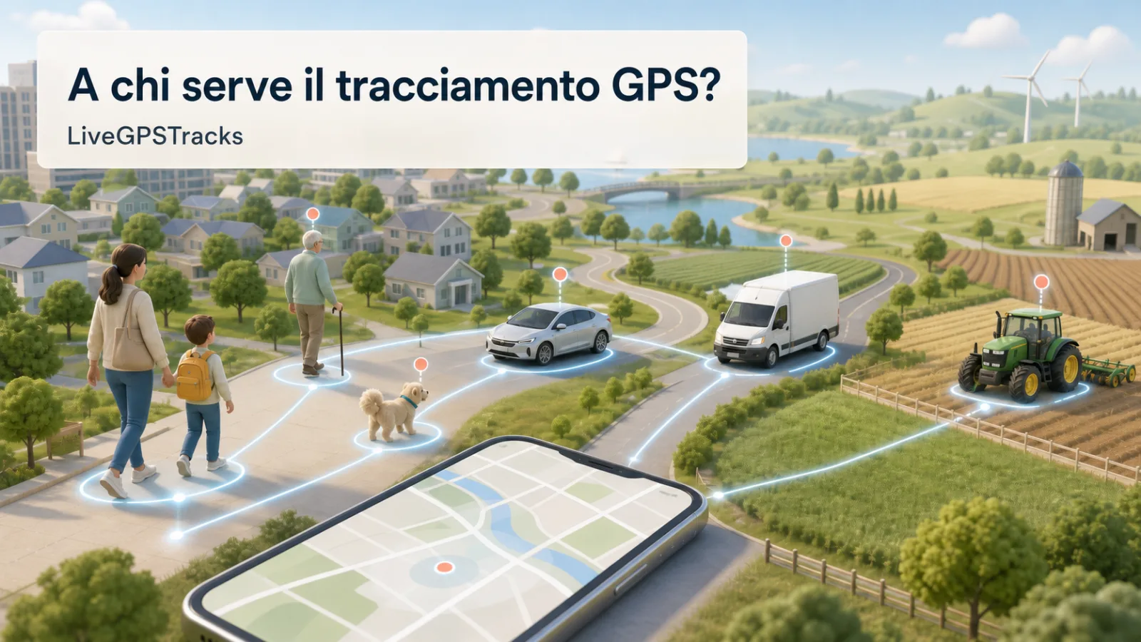 Il tracciamento GPS collega la sicurezza personale e le attività aziendali
