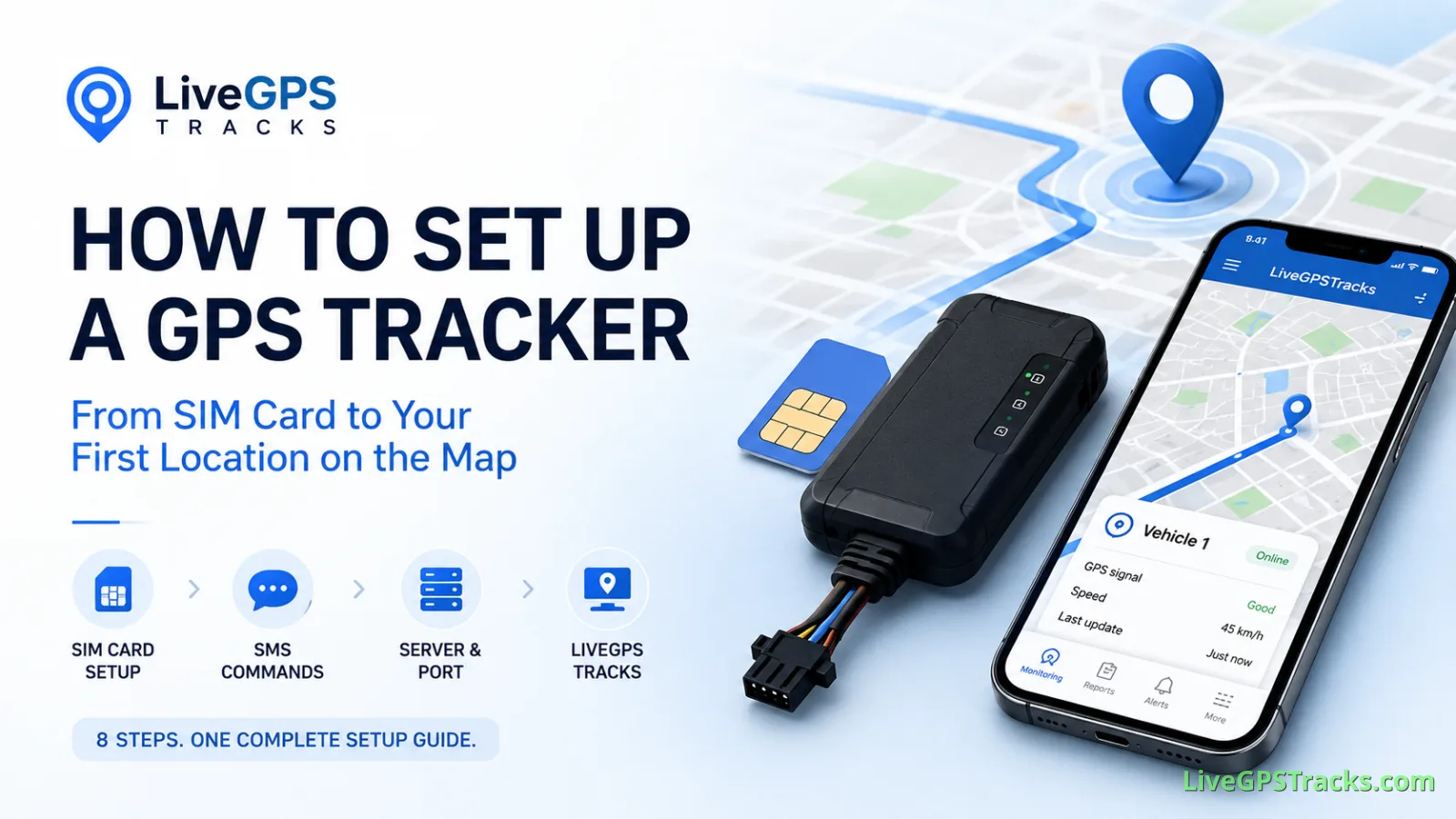 how setup gps tracker resume en