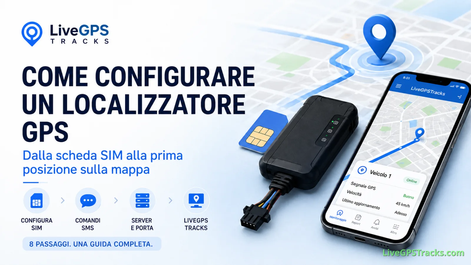 Guida alla configurazione di un localizzatore GPS
