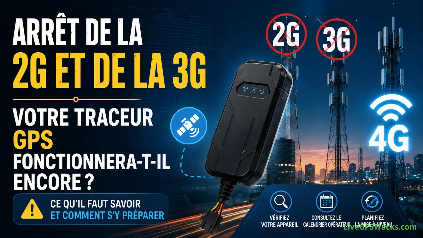 Arrêt de la 2G et de la 3G : votre traceur GPS fonctionnera-t-il encore ?