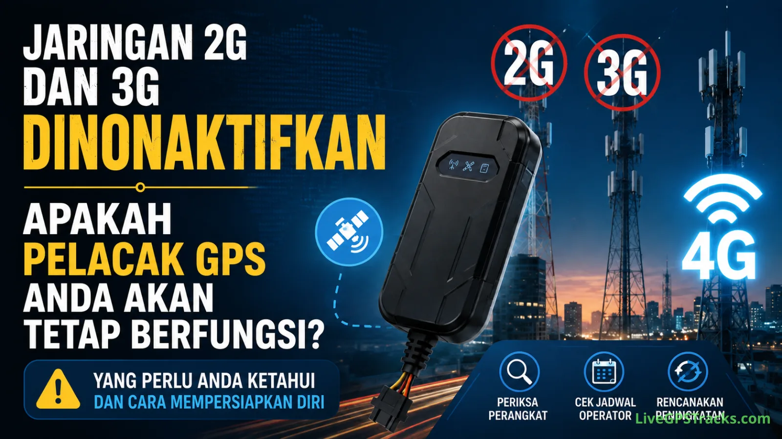 Jaringan 2G dan 3G dihentikan. Apakah pelacak GPS Anda tetap berfungsi?