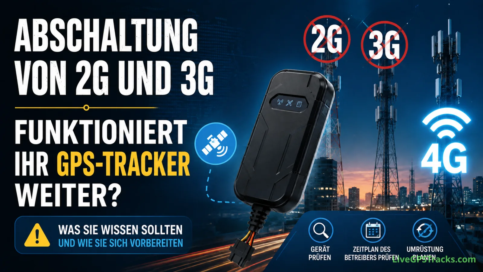 2G und 3G werden abgeschaltet: Funktioniert Ihr GPS-Tracker weiter?