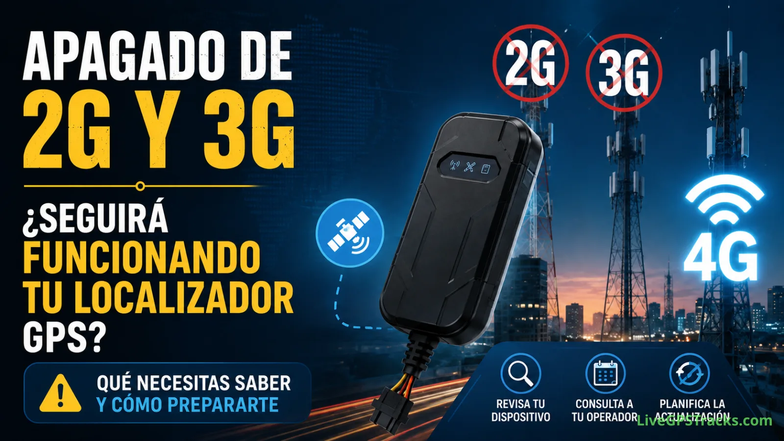 Se apagan las redes 2G y 3G: ¿seguirá funcionando tu localizador GPS?