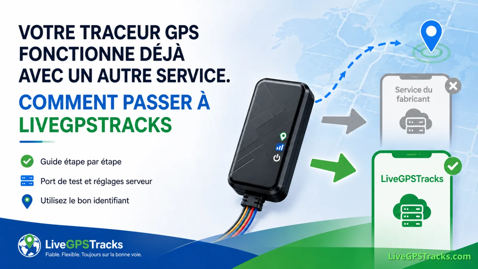 Passer un traceur GPS à LiveGPSTracks