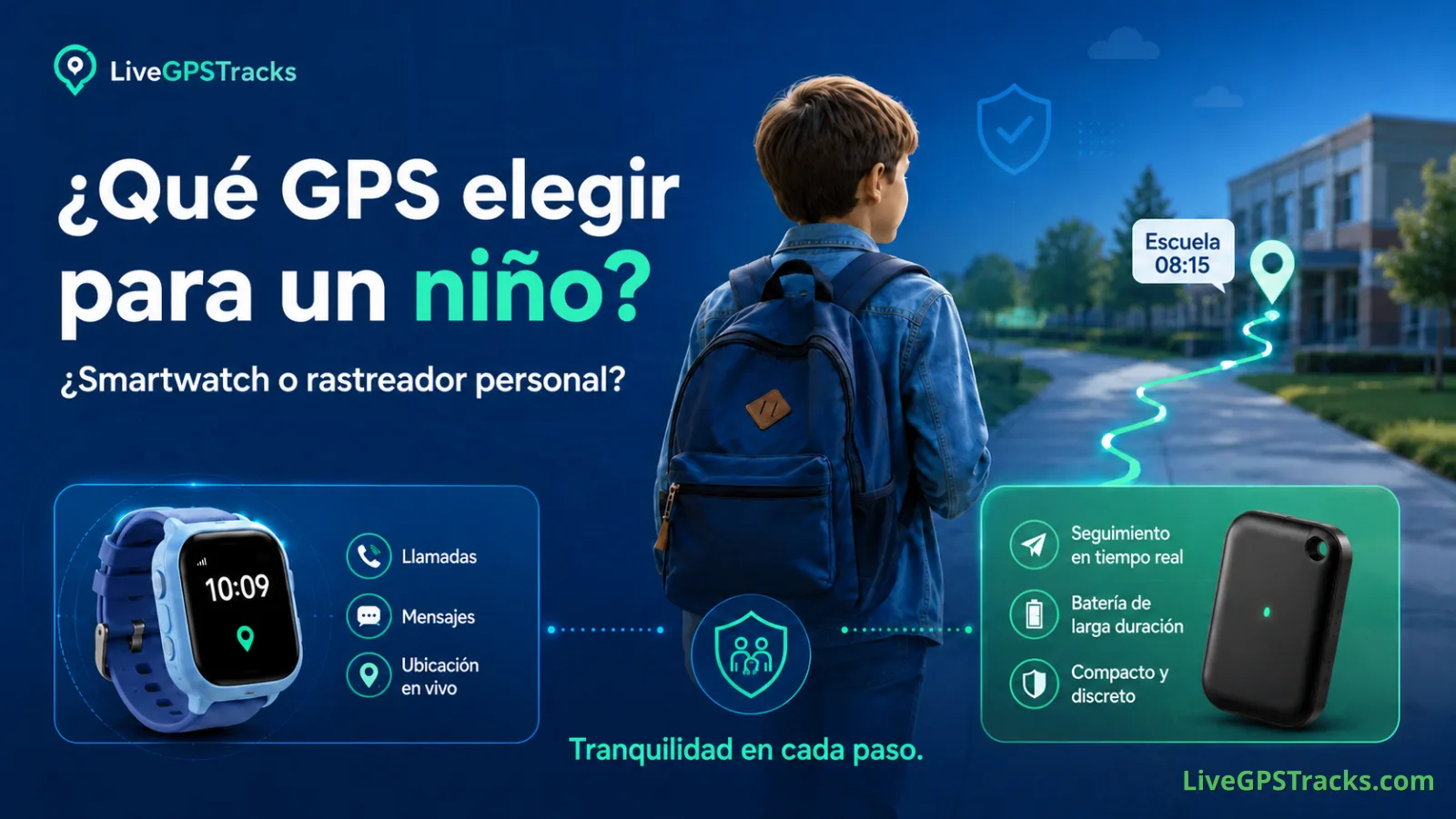 Qué GPS elegir para un niño: smartwatch o rastreador personal