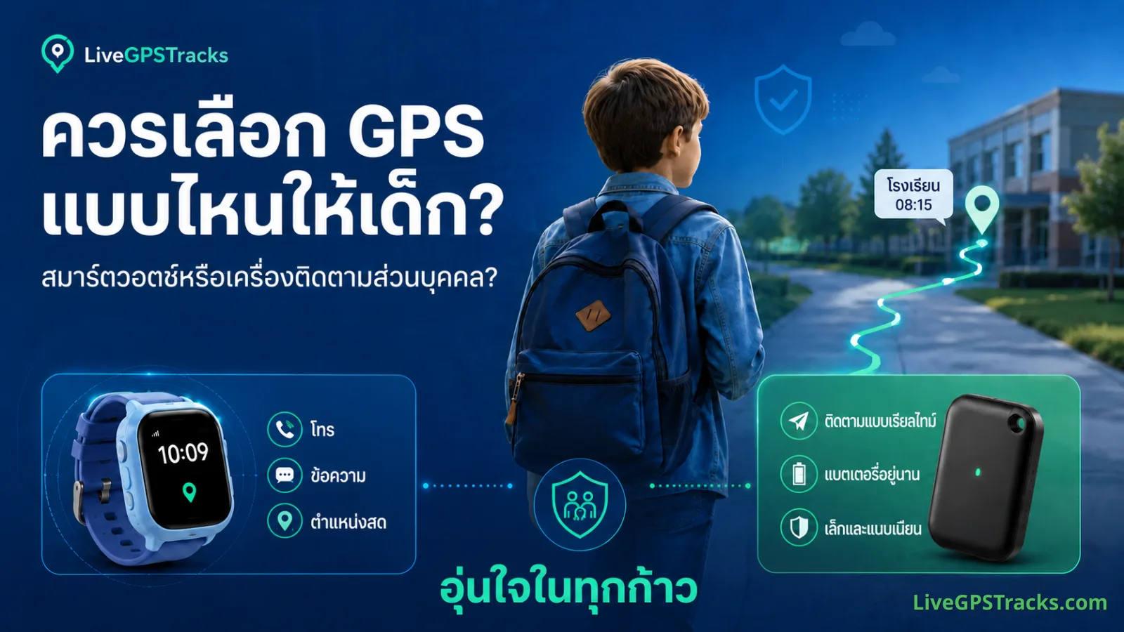 GPS สำหรับเด็ก: สมาร์ตวอตช์หรือเครื่องติดตามส่วนบุคคล
