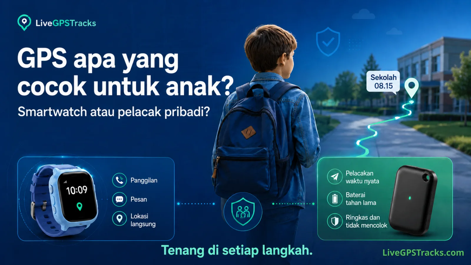 GPS untuk anak: smartwatch atau pelacak pribadi