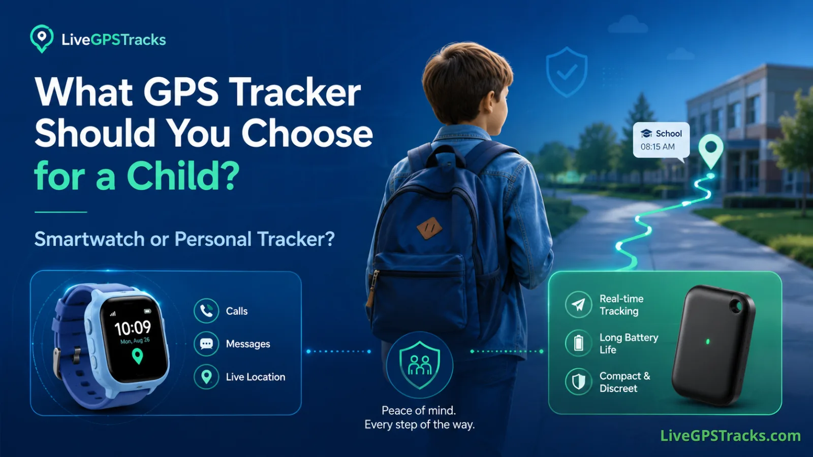 What GPS Tracker Should You Choose for a Child Smartwatch or Personal Tracker