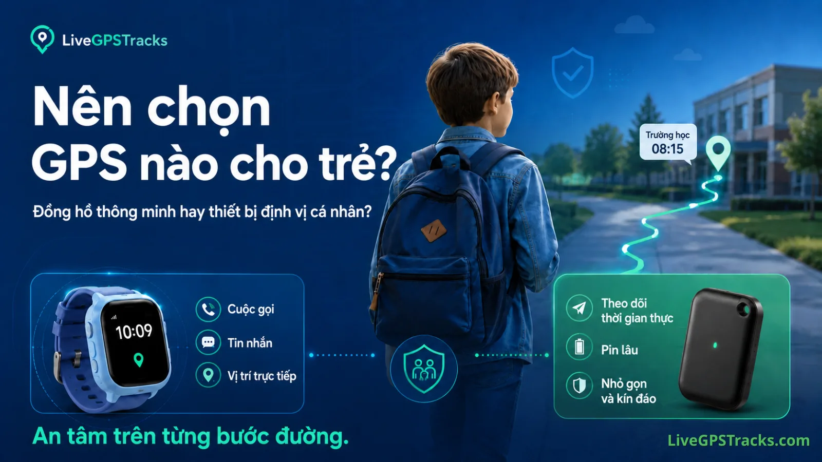 GPS cho trẻ: đồng hồ thông minh hay thiết bị định vị cá nhân