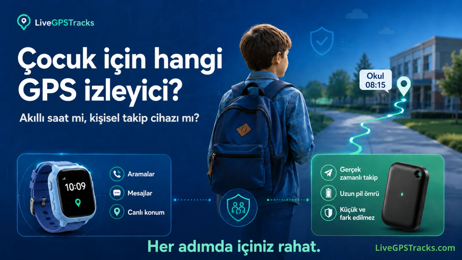 Çocuk için hangi GPS izleyici: akıllı saat mi, kişisel takip cihazı mı