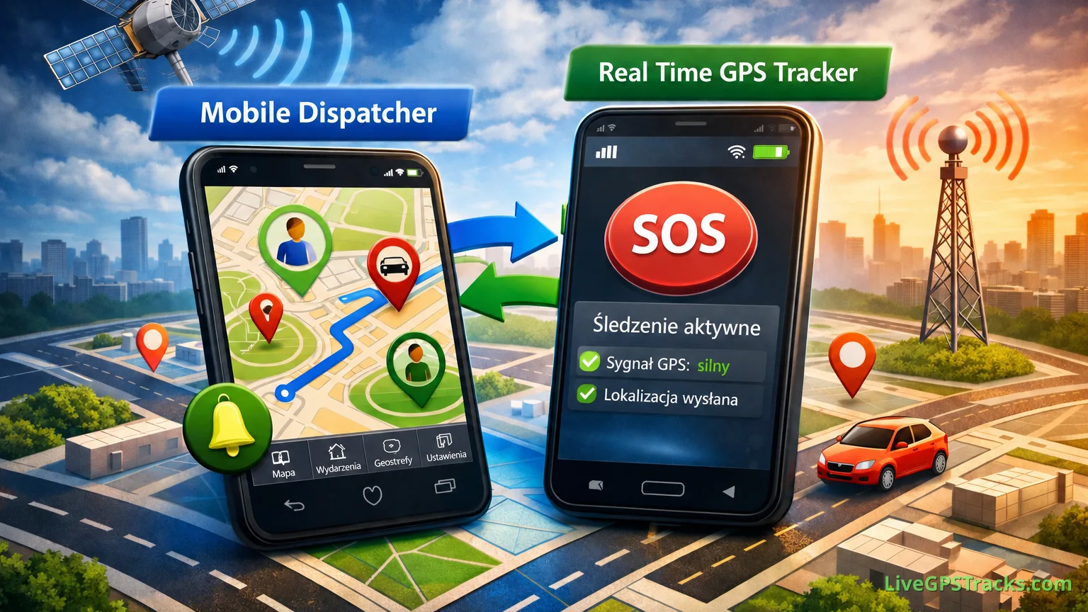 Real Time GPS Tracker i Mobile Dispatcher