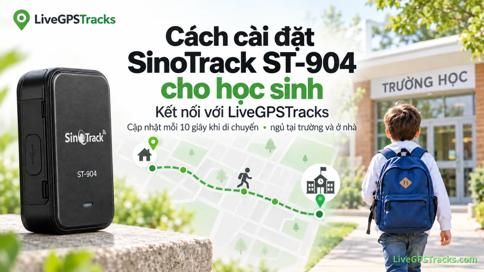 Cài đặt SinoTrack ST-904 cho học sinh