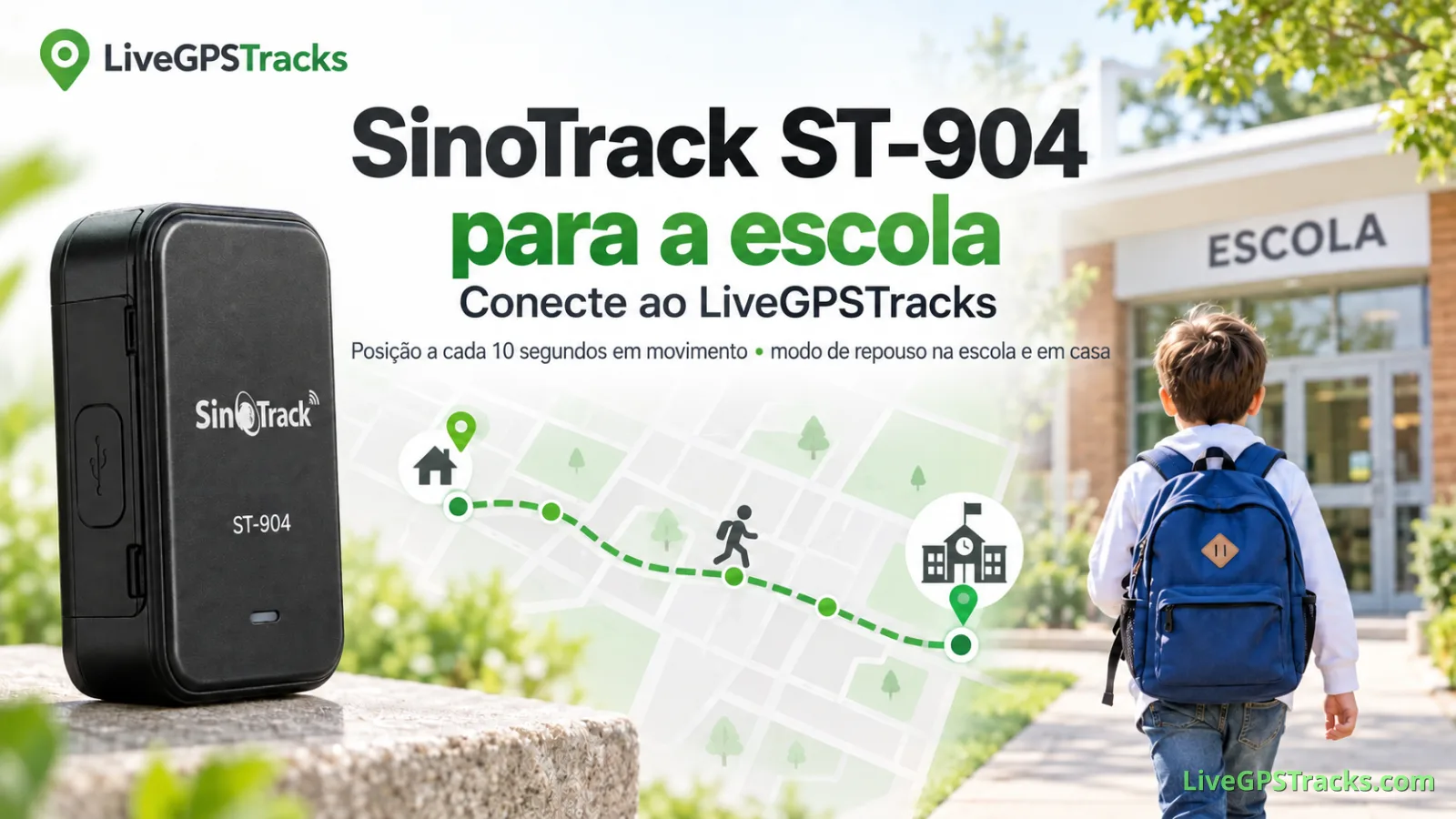 Configuração do SinoTrack ST-904 para uso infantil