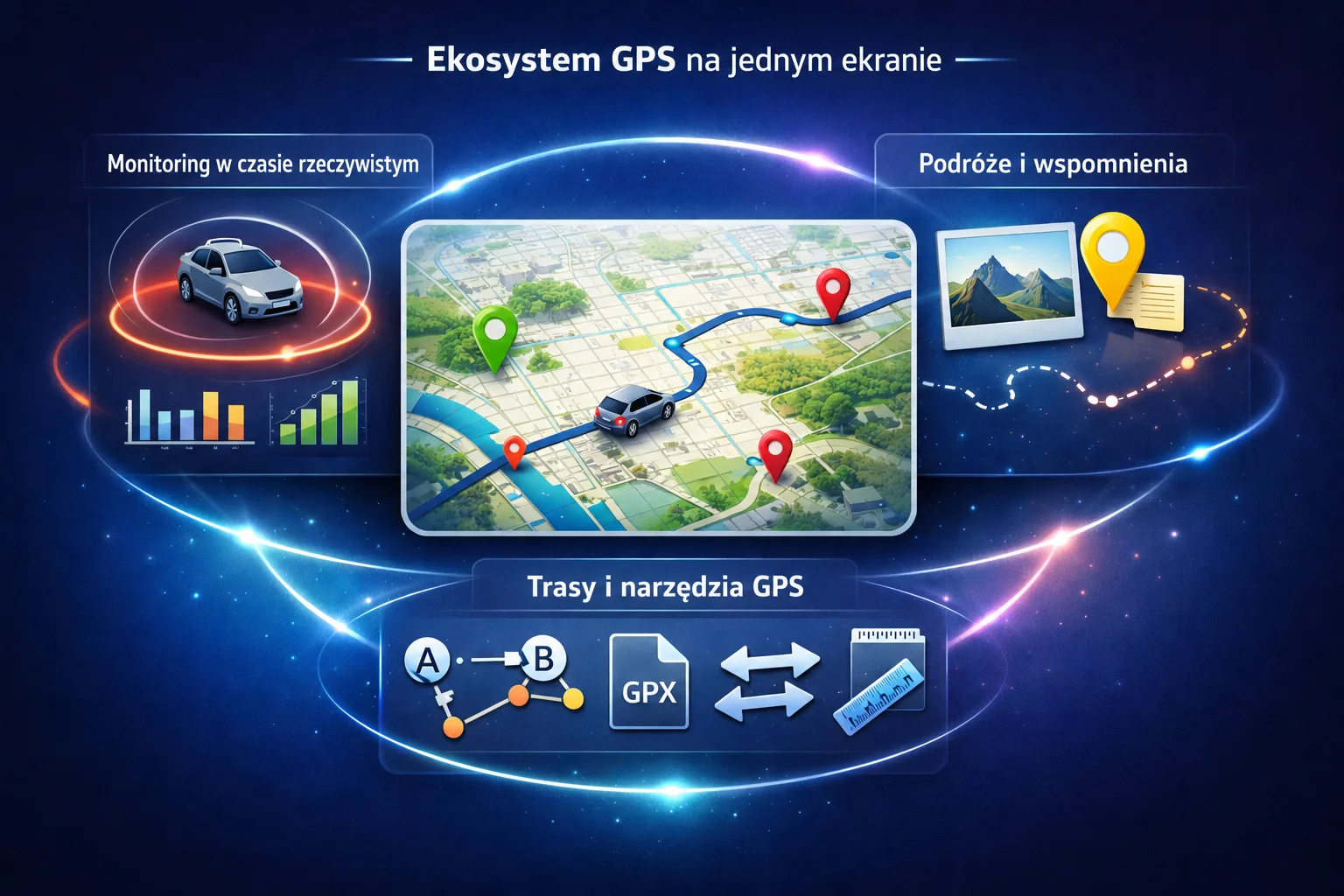 Ekosystem GPS na jednym ekranie