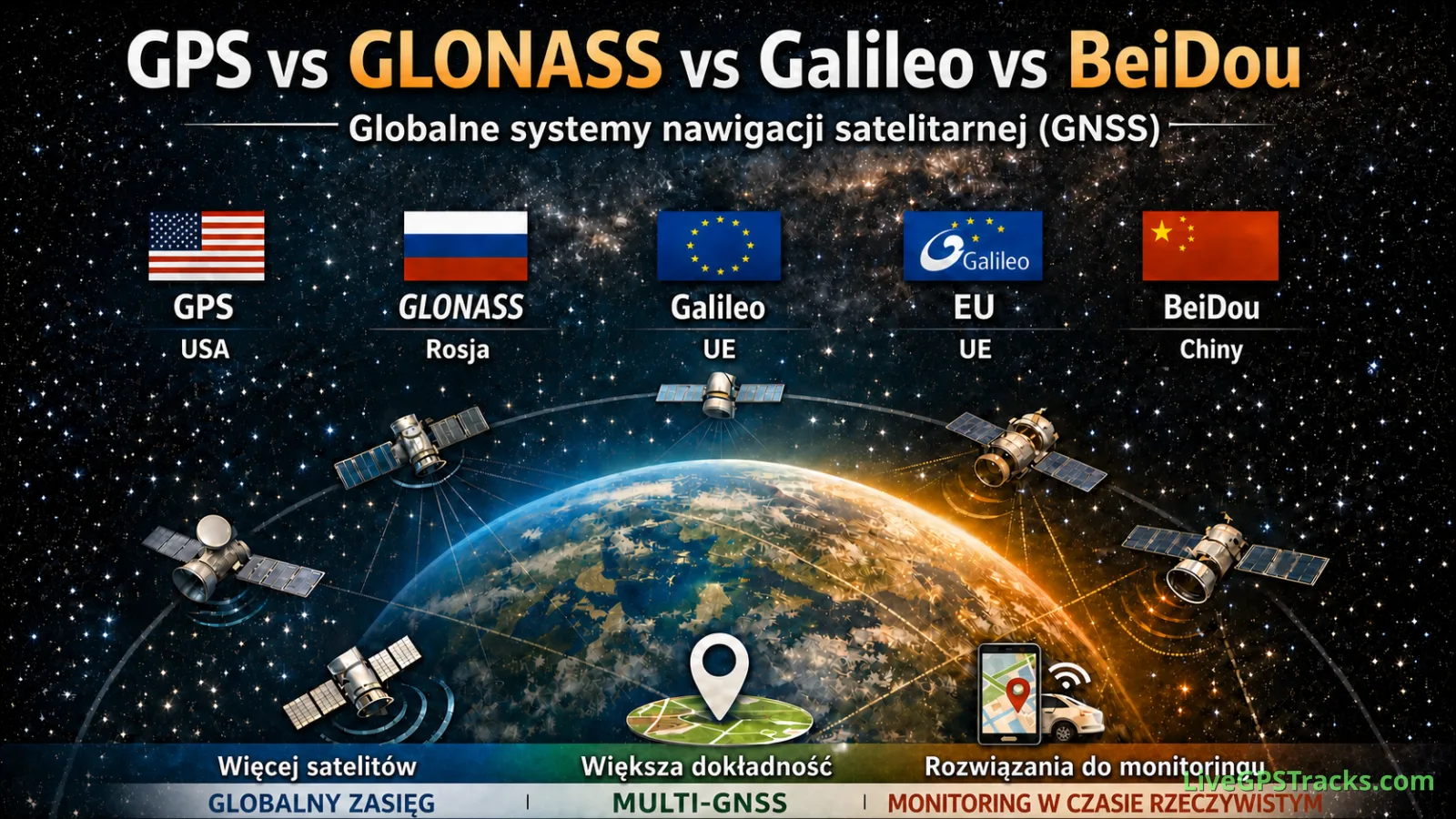 Porównanie systemów GPS, GLONASS, Galileo i BeiDou