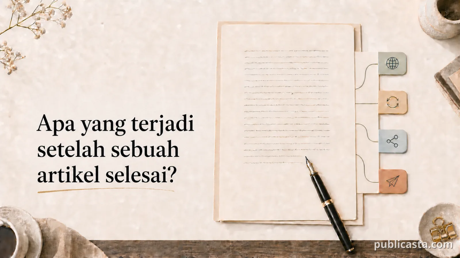 Apa yang terjadi setelah sebuah artikel selesai