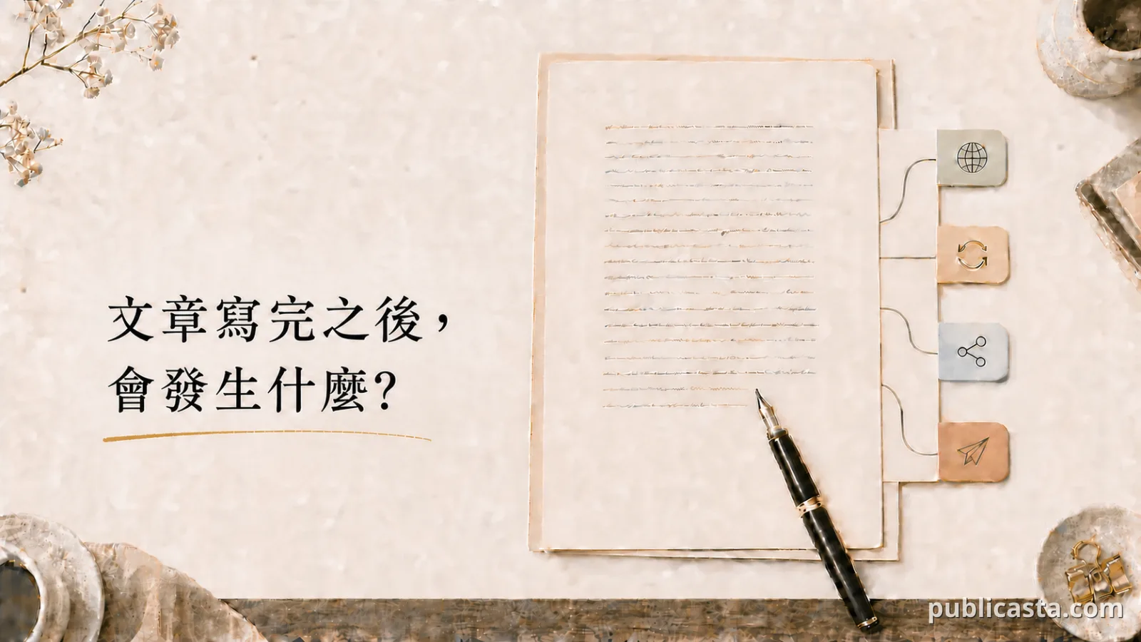 文章寫完之後開始的發布工作