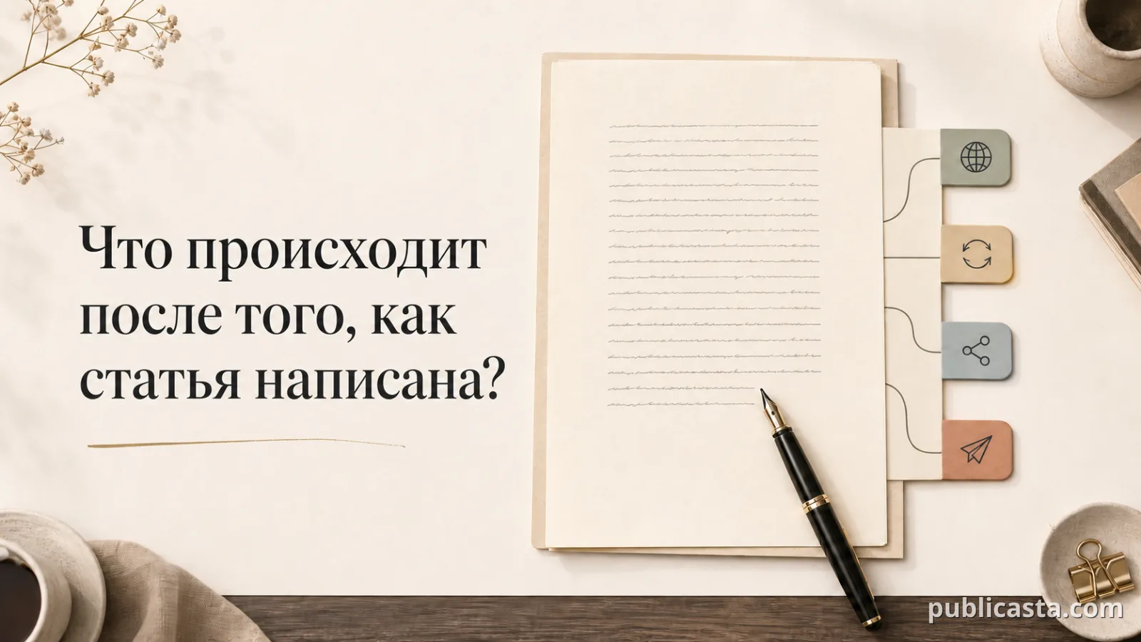 Что происходит после того, как статья написана