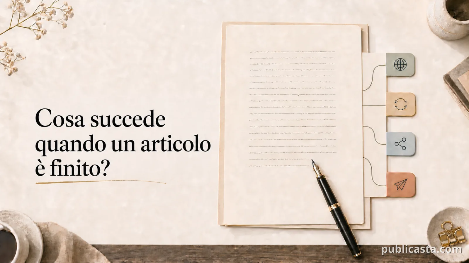 Cosa succede dopo aver completato un articolo