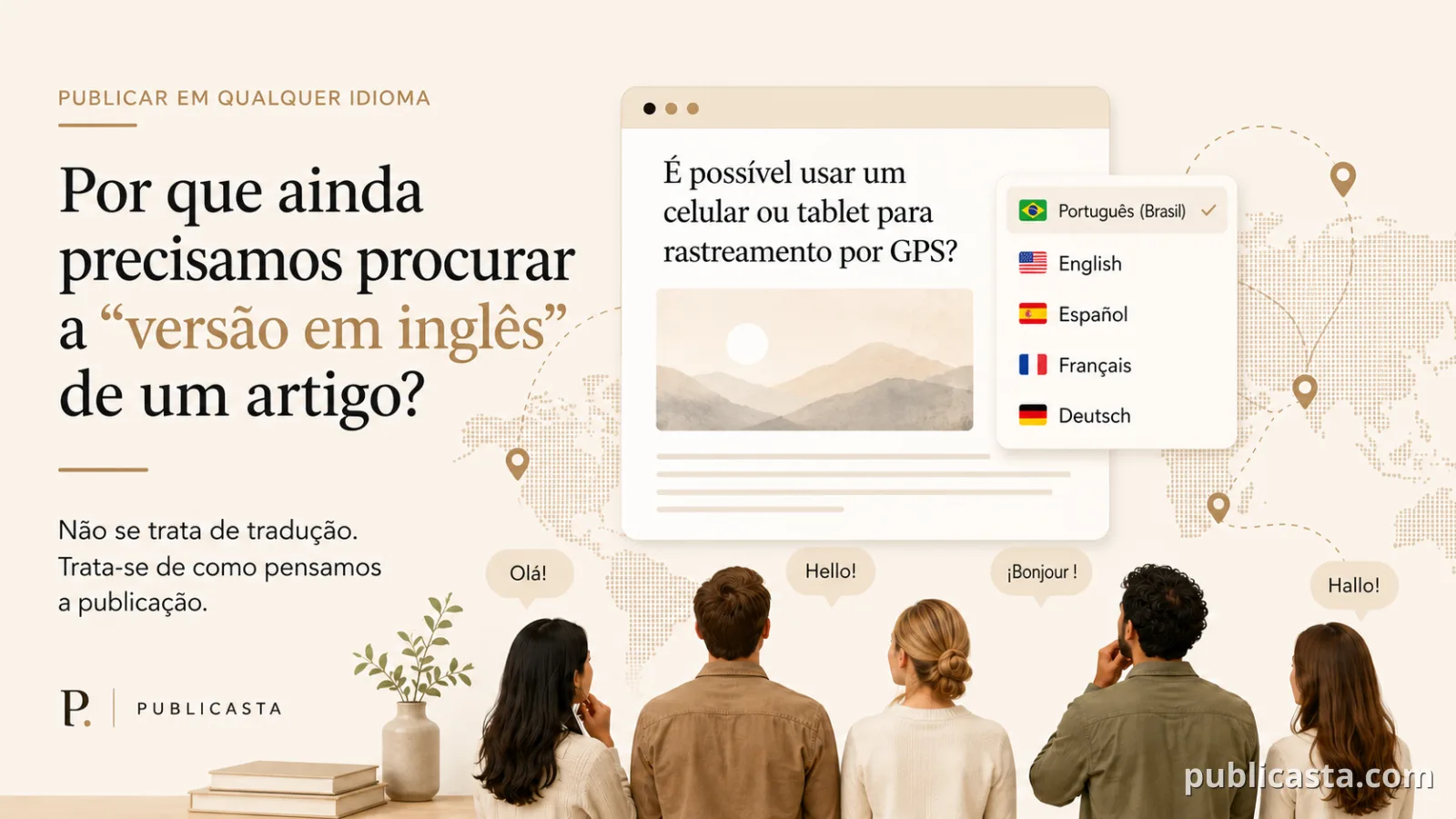 Por que ainda procuramos a versão em inglês de um artigo
