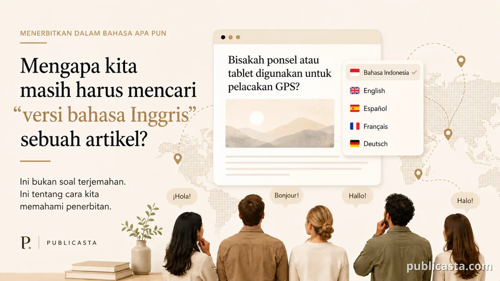 Mengapa kita masih mencari versi bahasa Inggris sebuah artikel