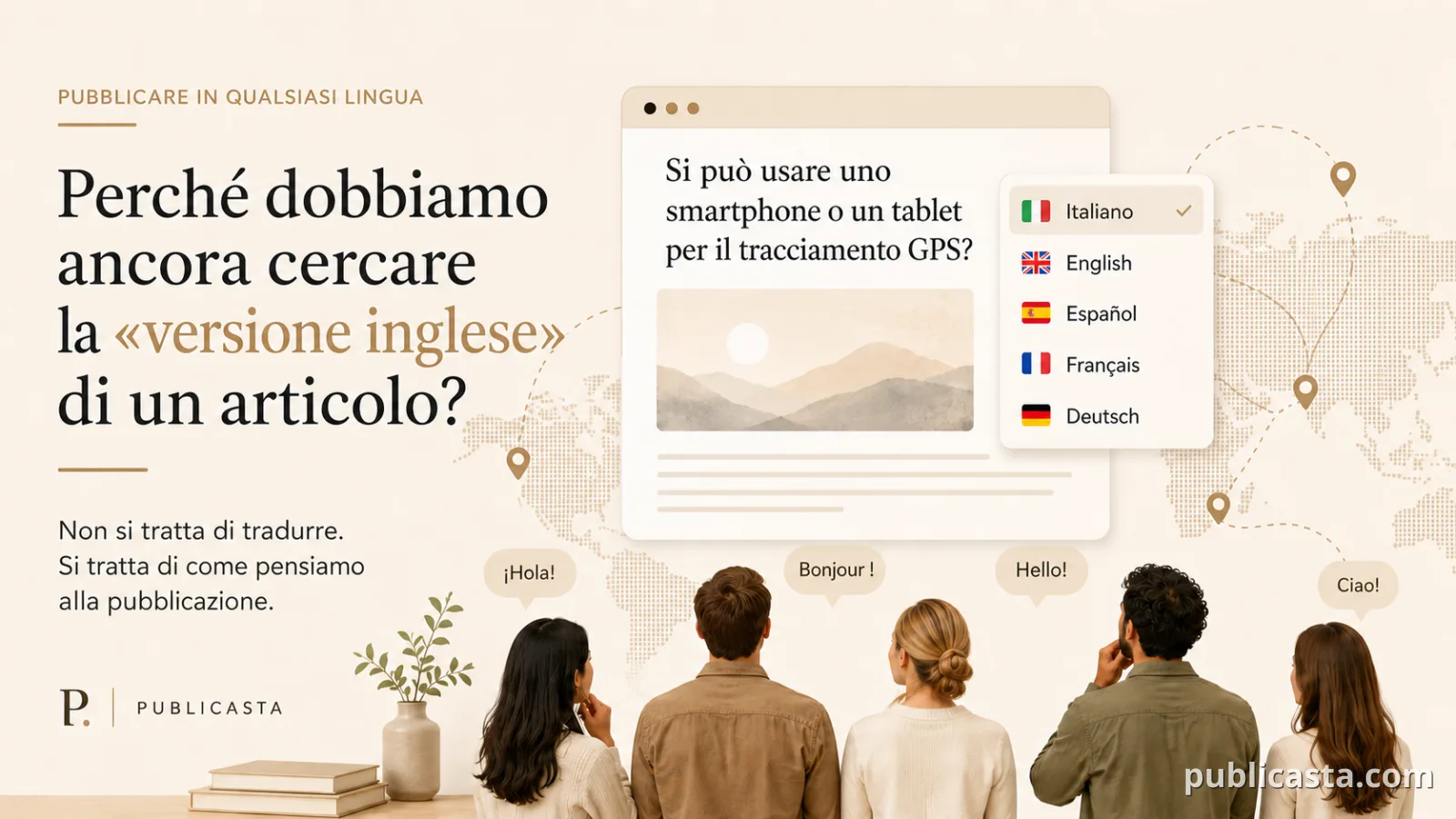 Perché cerchiamo ancora la versione inglese di un articolo