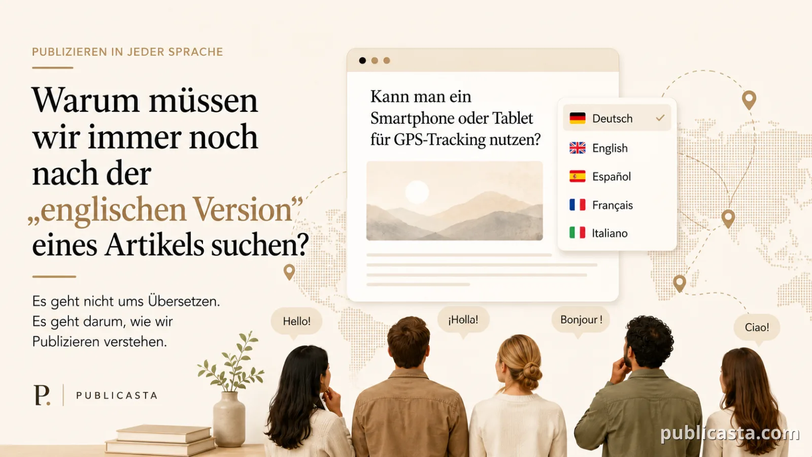 Warum wir noch immer nach der englischen Version eines Artikels suchen