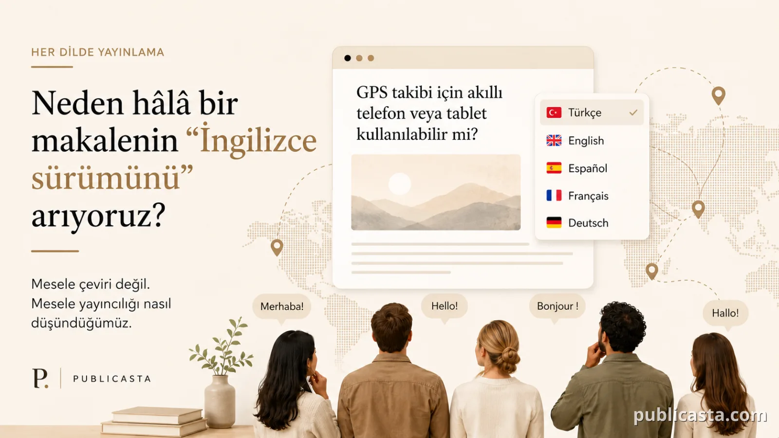 Neden hâlâ bir makalenin İngilizce sürümünü arıyoruz
