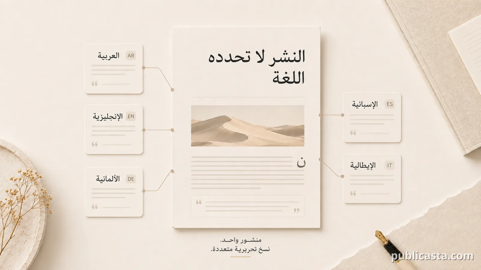 منشور واحد بلغات متعددة
