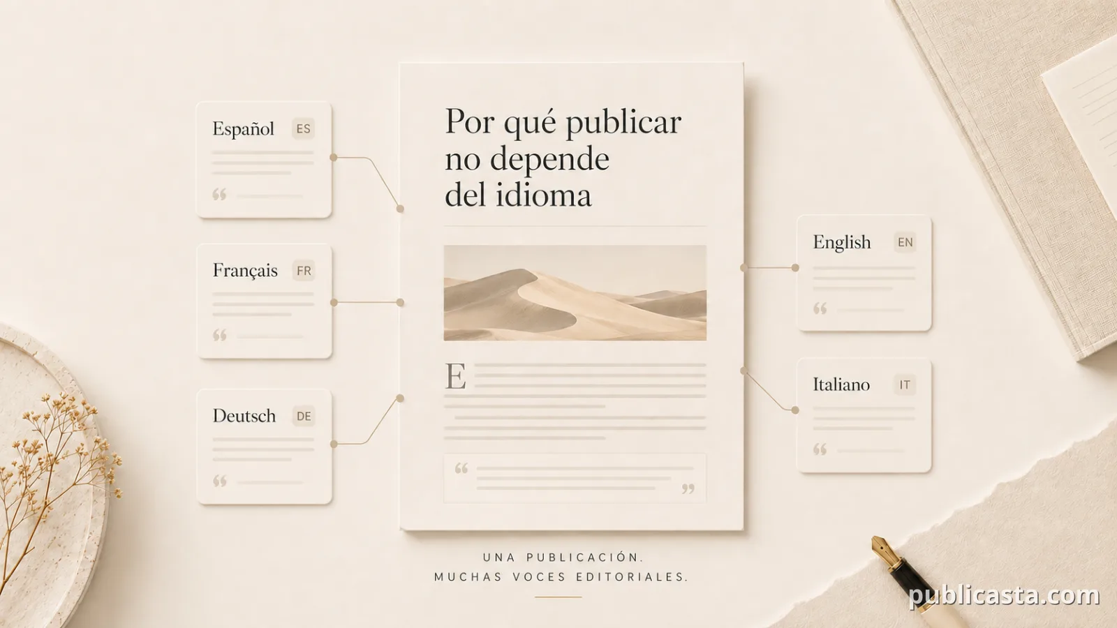 Una publicación, varios idiomas
