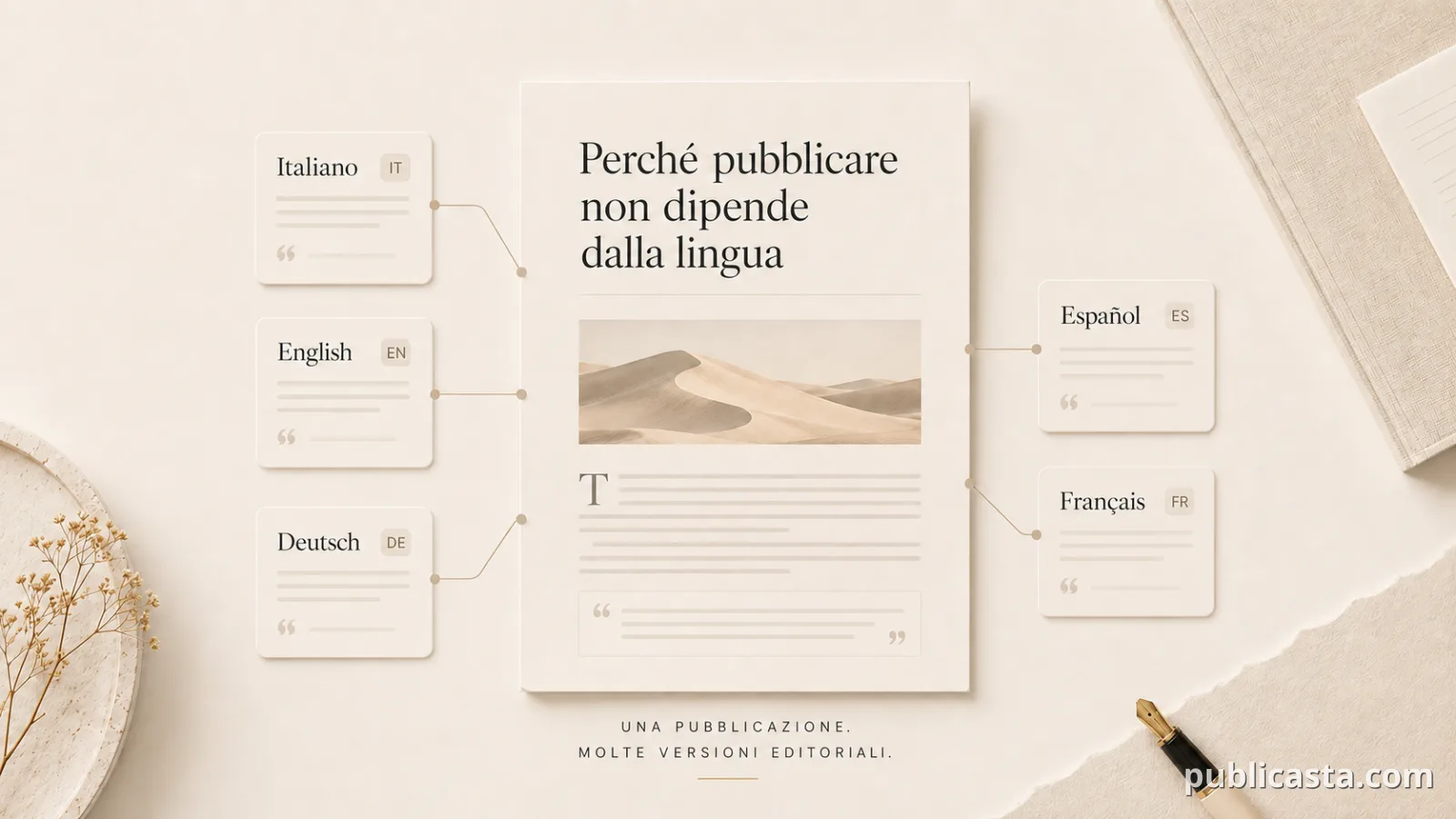 Una pubblicazione in più lingue
