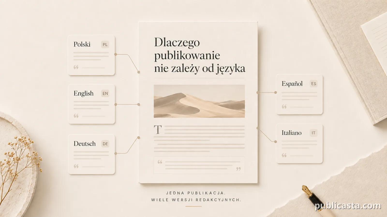 Jedna publikacja w wielu językach