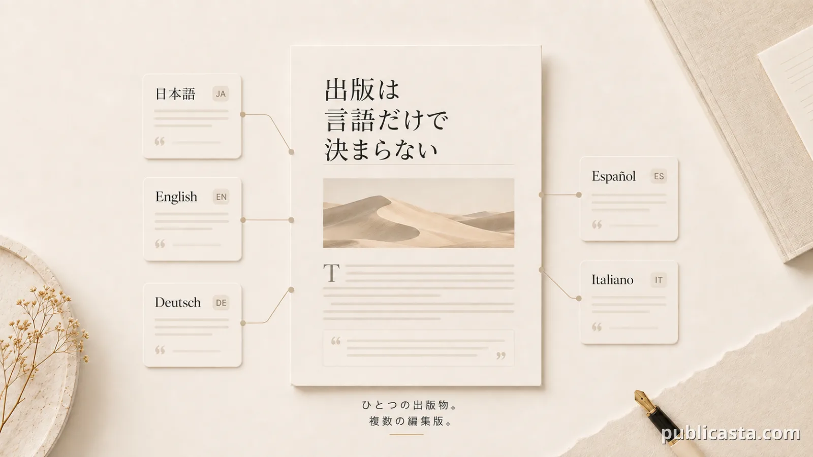 ひとつの出版物を複数の言語で届ける