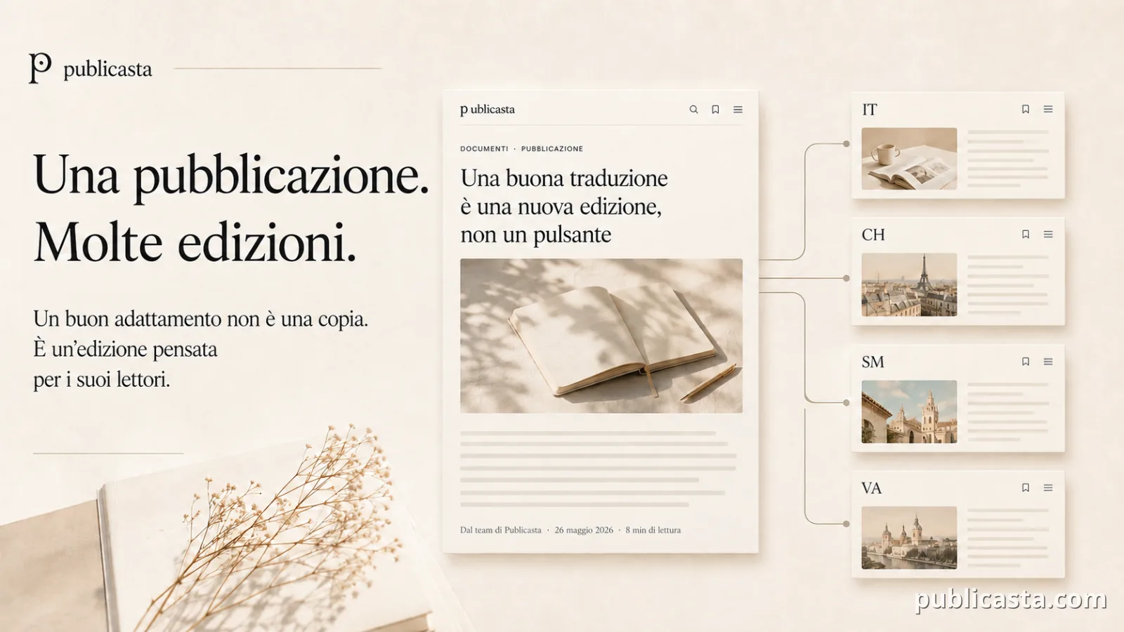 Una pubblicazione, molte edizioni