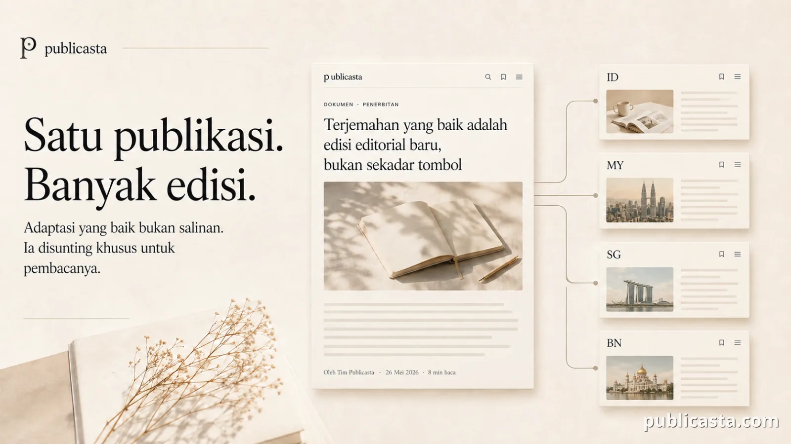 Satu publikasi, banyak edisi