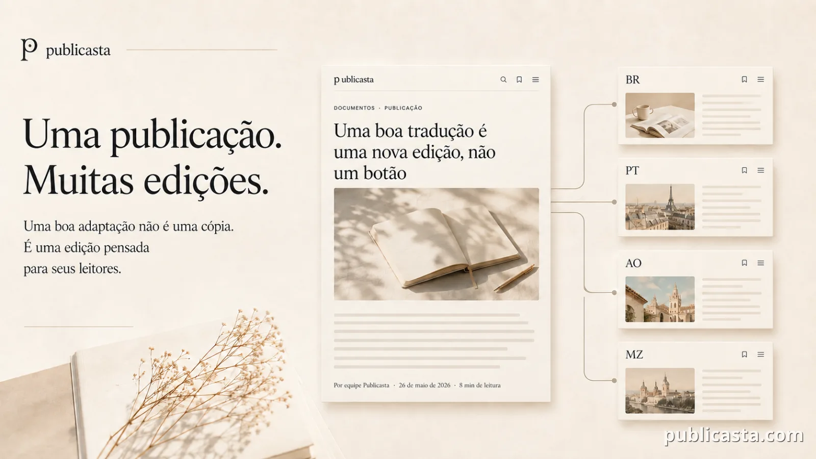 Uma publicação, muitas edições
