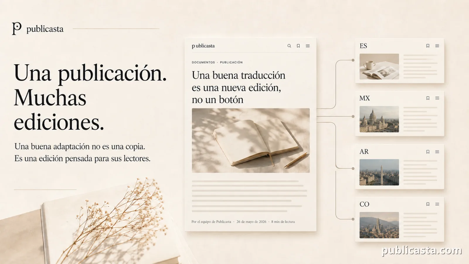 Una publicación, muchas ediciones