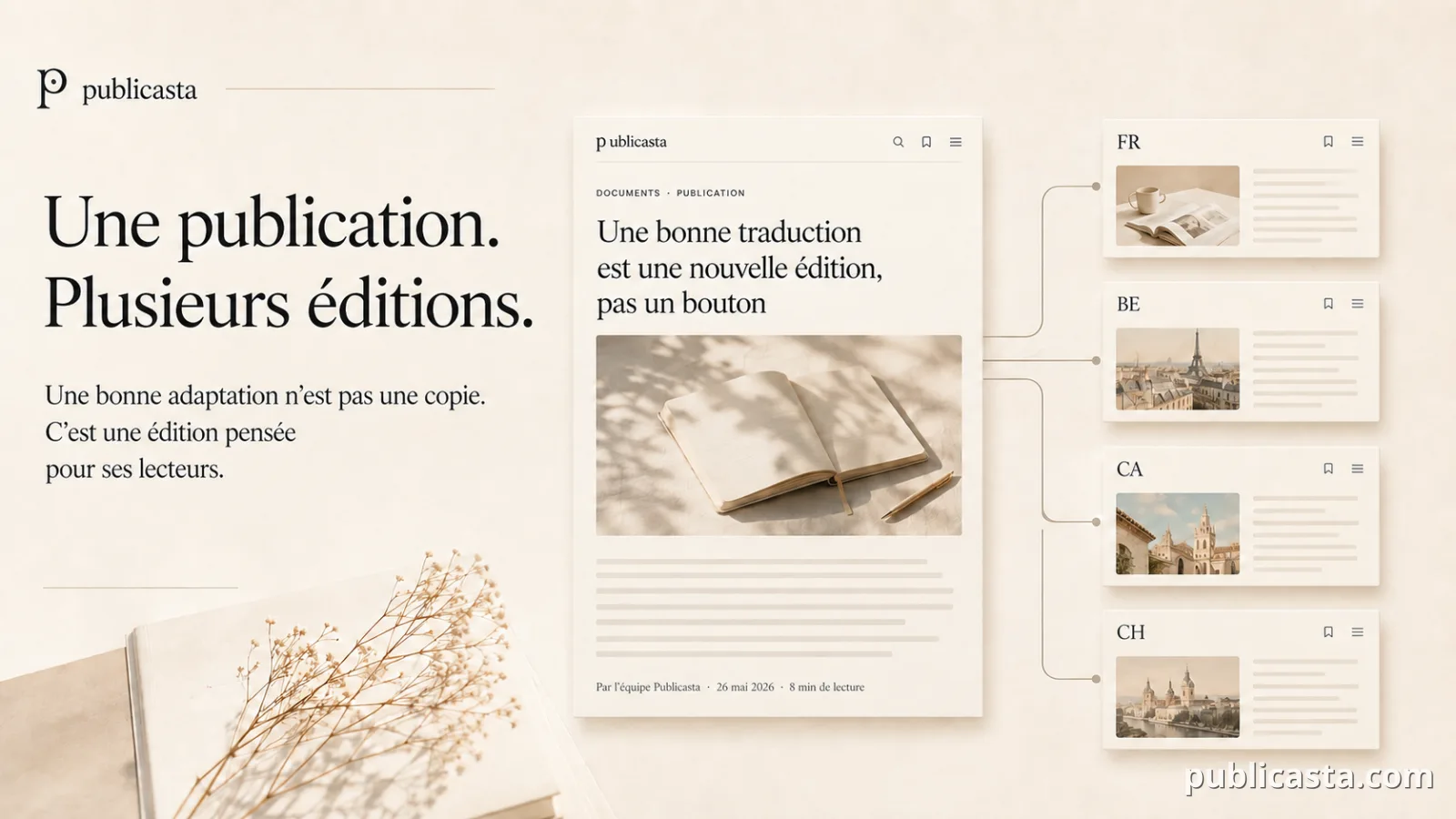 Une publication, plusieurs éditions